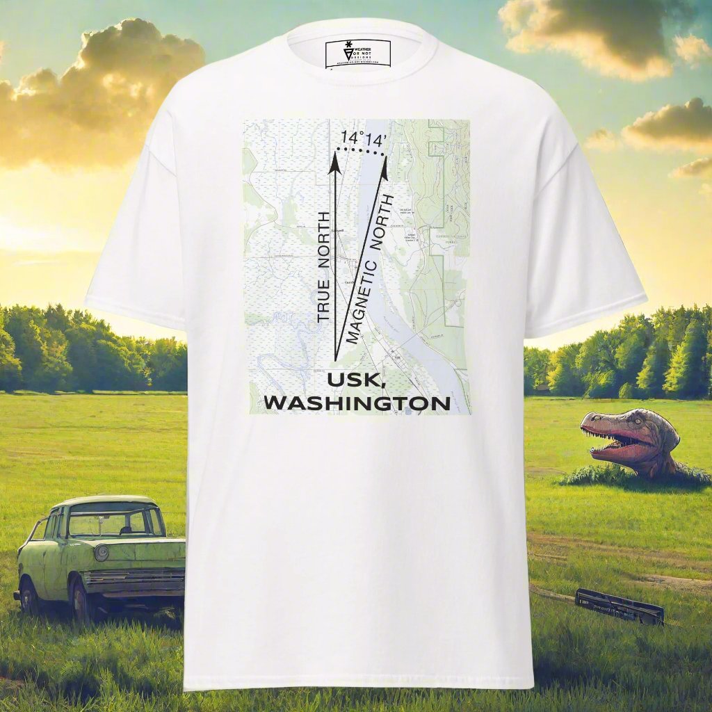 Usk, WA - True North Topo T-Shirt