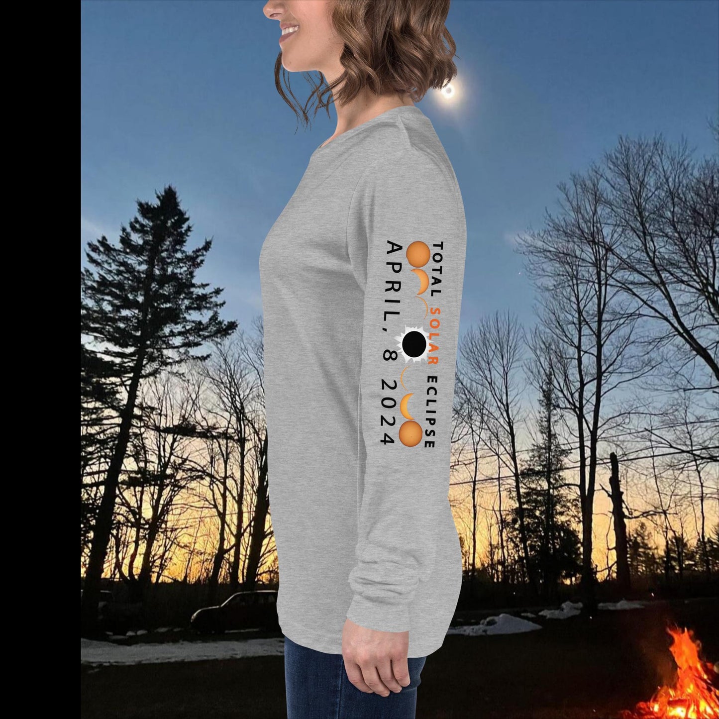 TOTALLY THERE! VT Eclipse Unisex Long Sleeve Tee