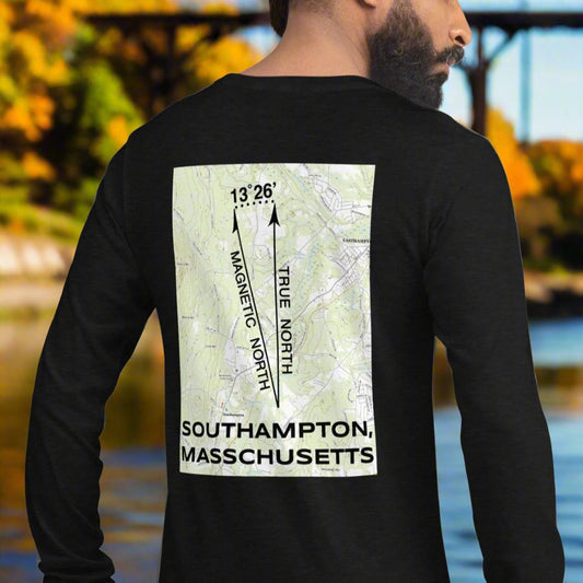 Southampton, MA - True North Topo Long Sleeve T-Shirt