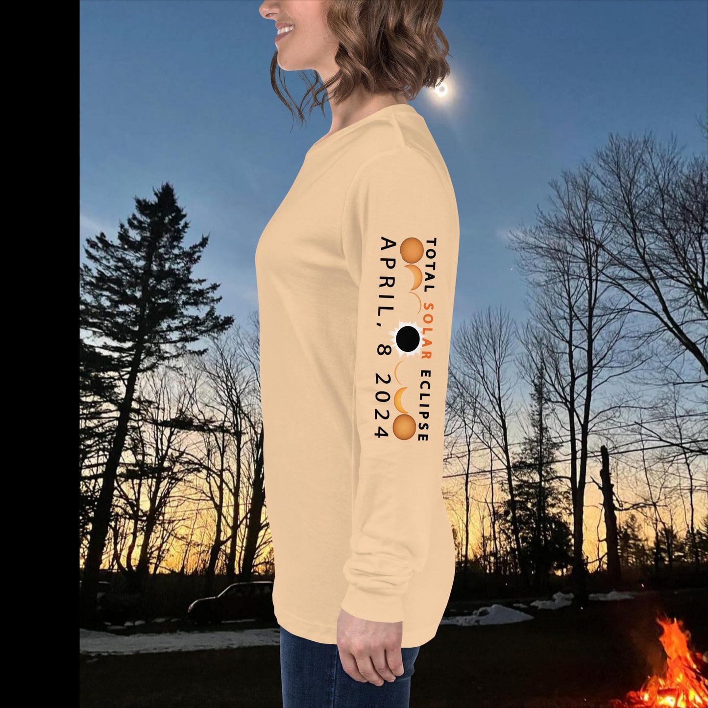 TOTALLY THERE! VT Eclipse Unisex Long Sleeve Tee