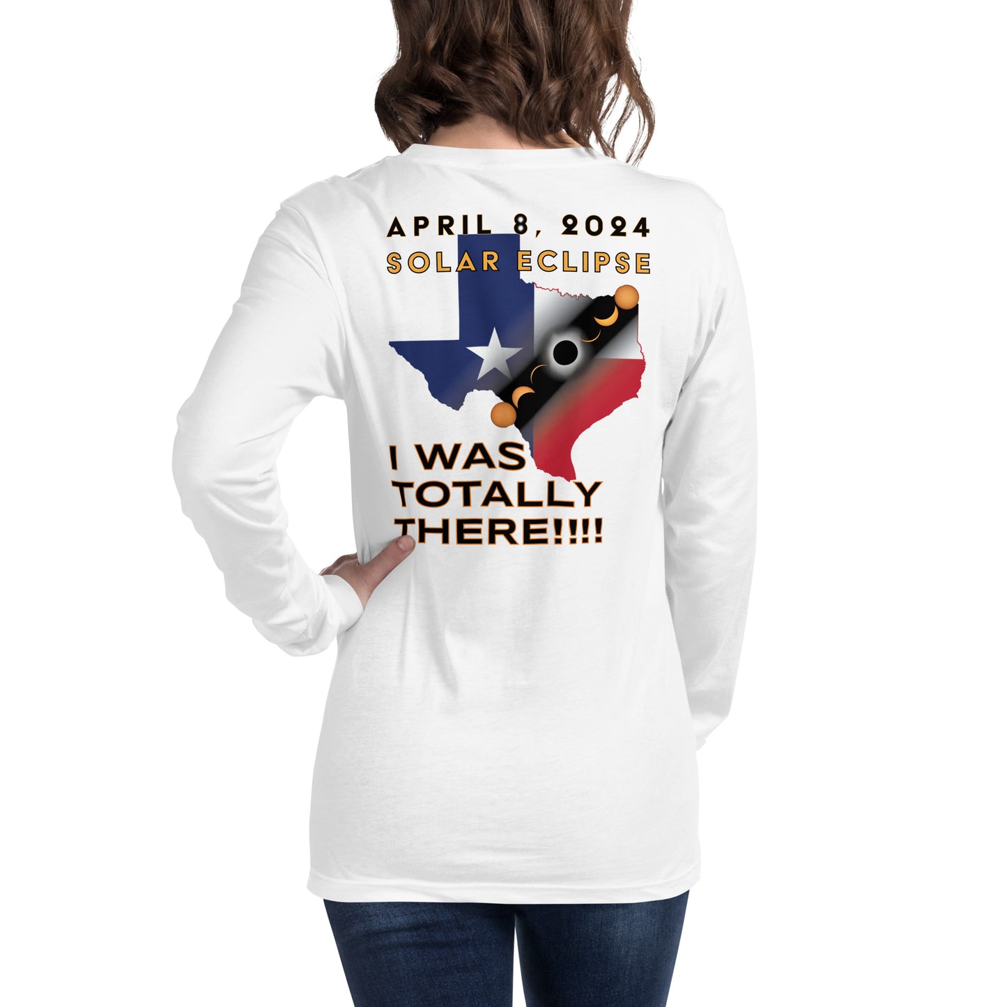 2024 Solar Eclipse Texas Long Sleeve T-Shirt