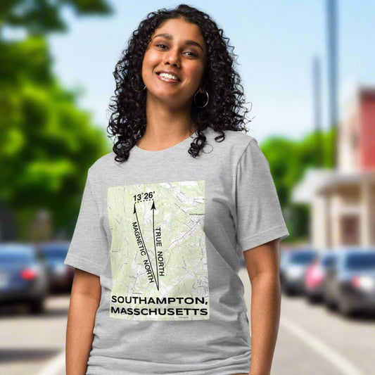 Southampton, MA - True North Topo T-Shirt