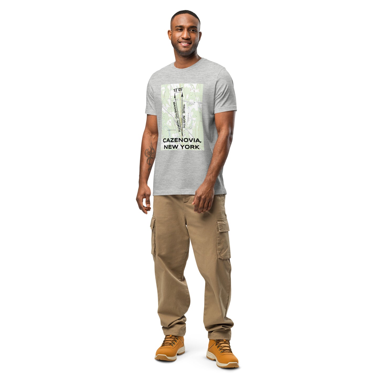 Cazenovia, NY - True North Topo T-Shirt