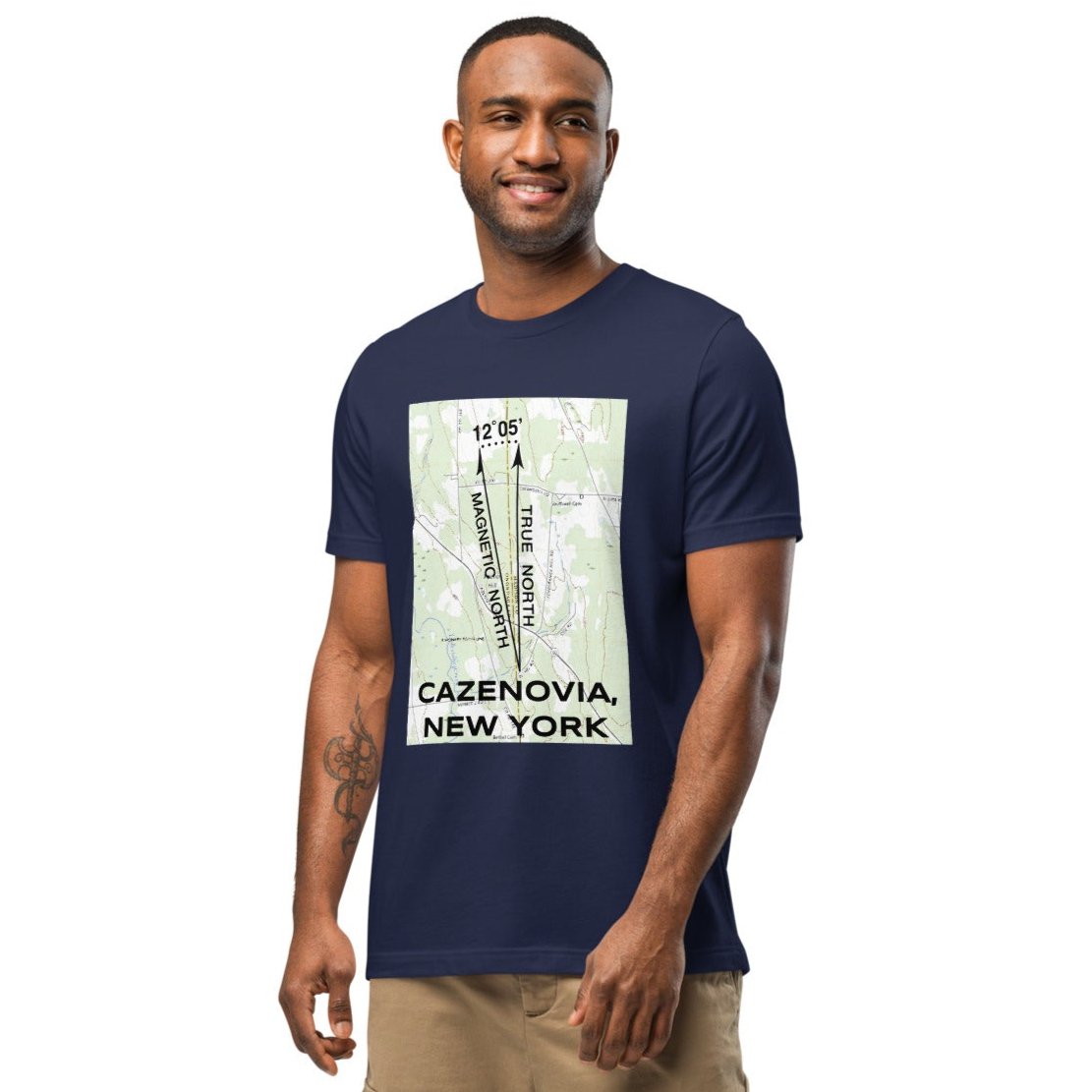 Cazenovia, NY - True North Topo T-Shirt