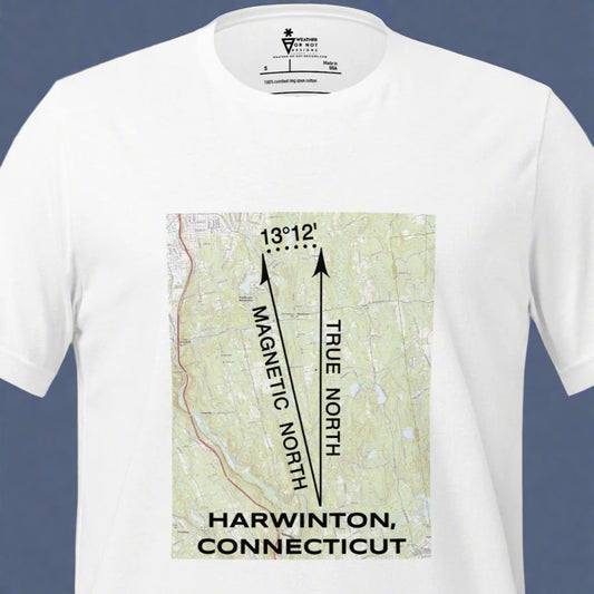 Harwinton, CT - True North Topo T-Shirt