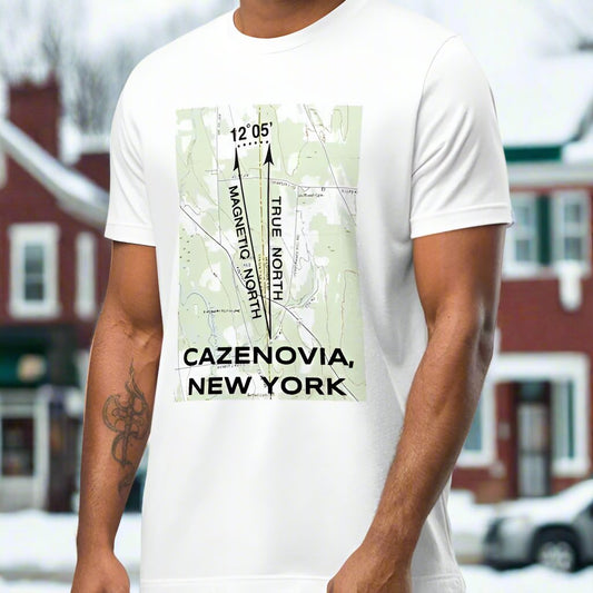 Cazenovia, NY - True North Topo T-Shirt