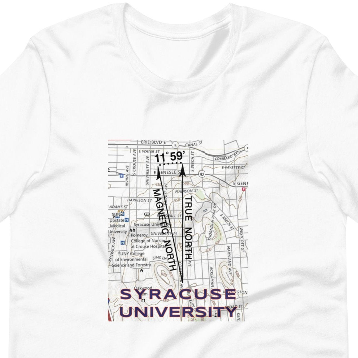 Syracuse University, NY - True North Topo T-Shirt