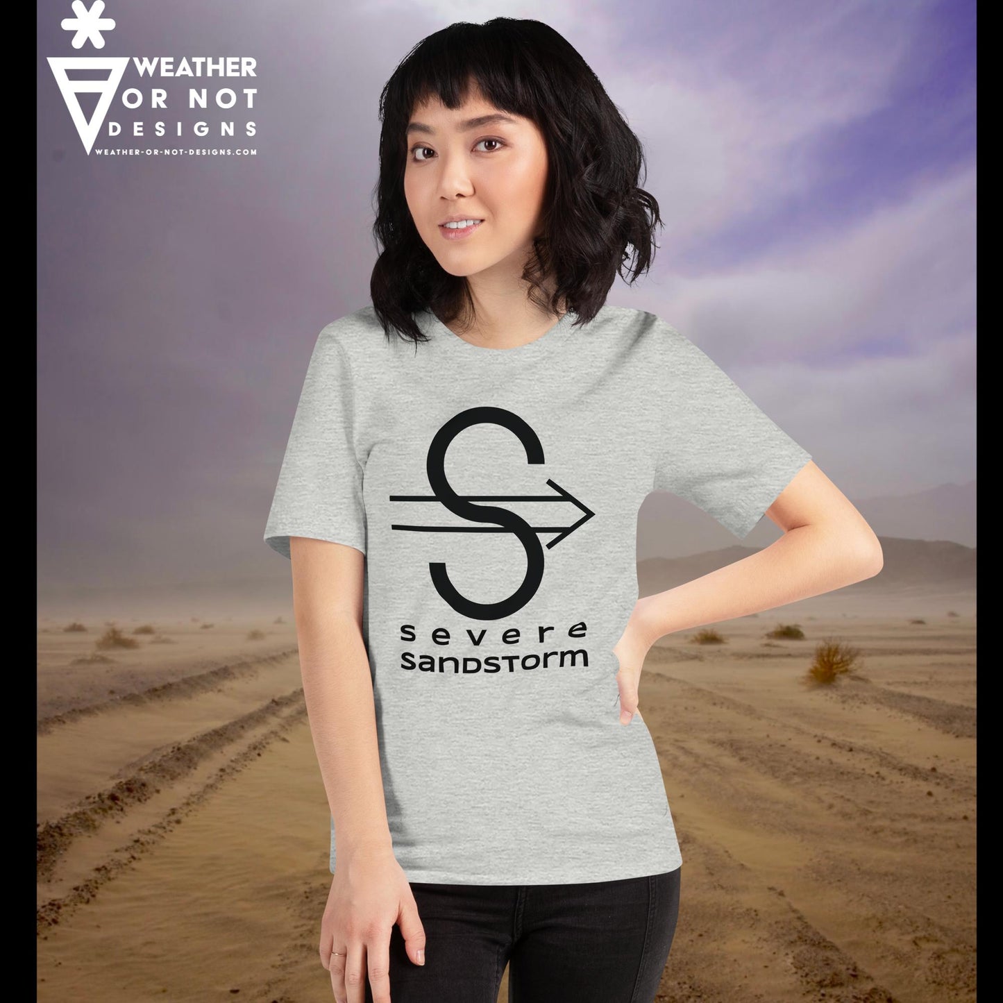 SEVERE DUSTSTORM / SANDSTORM Wx Symbol (34) Tee