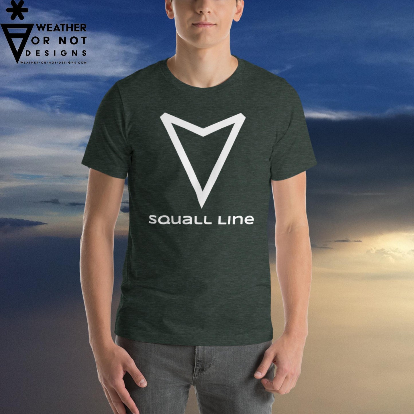 SQUALL Line Wx Symbol (18) Tee