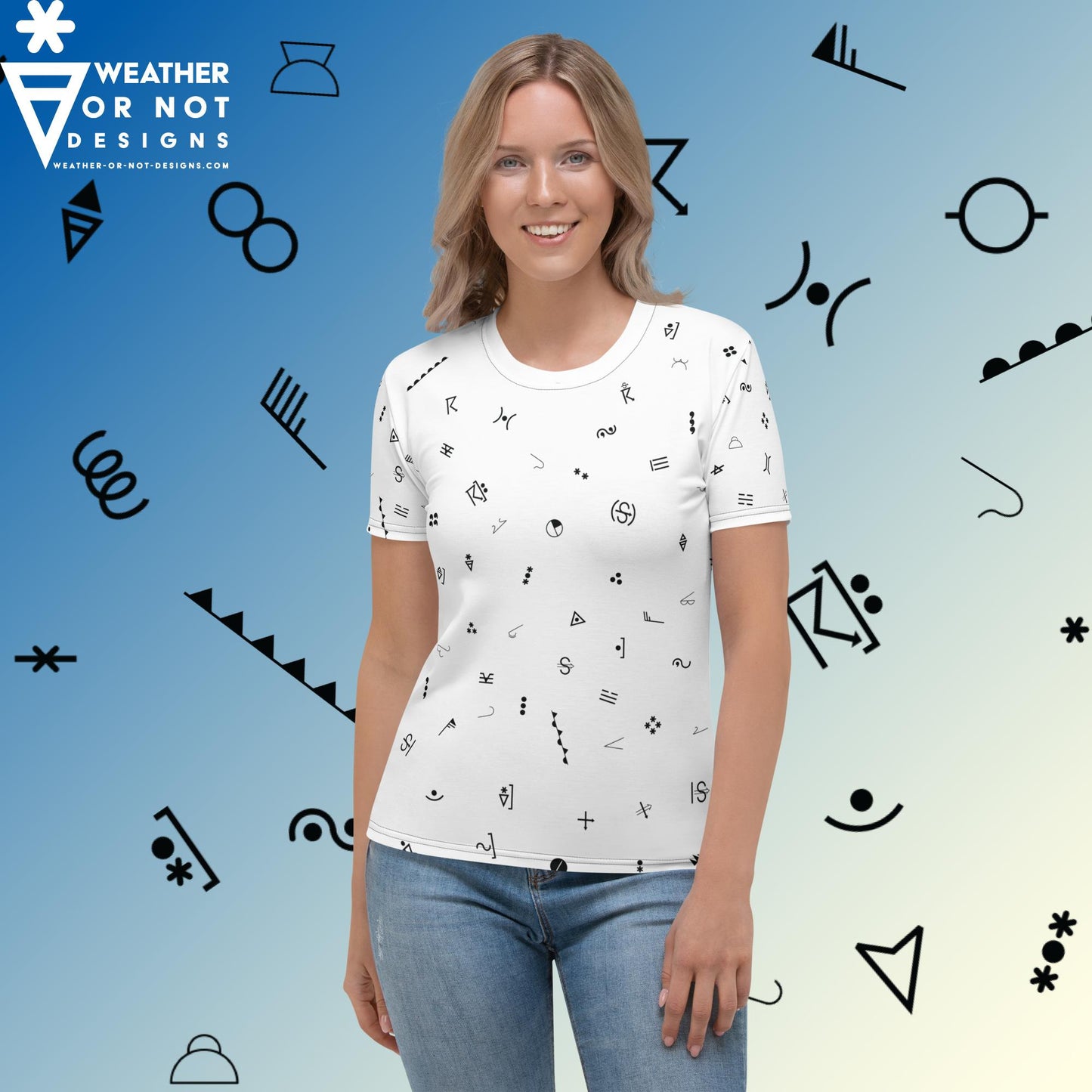 Weather Symbols Women's shirt