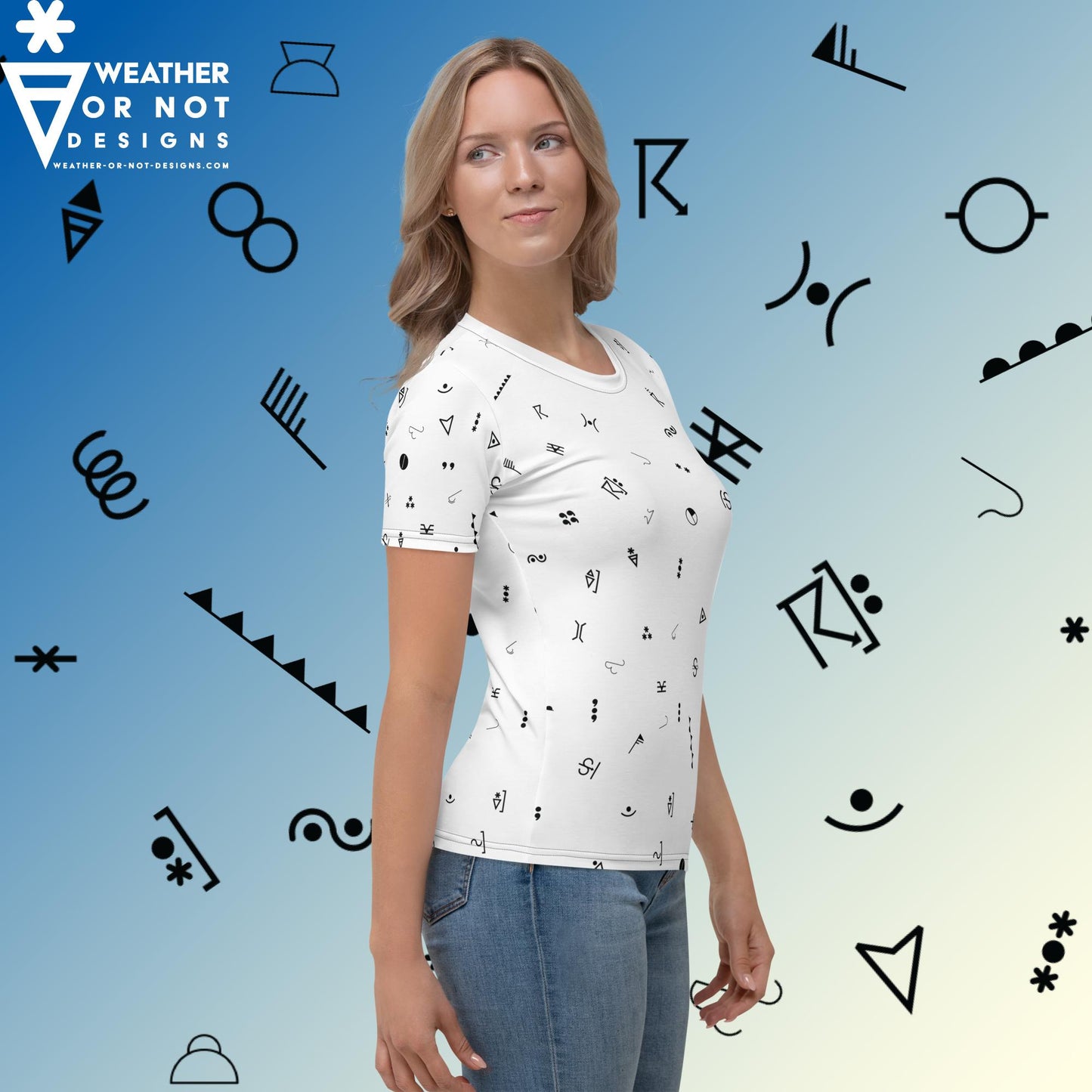 Weather Symbols Women's shirt