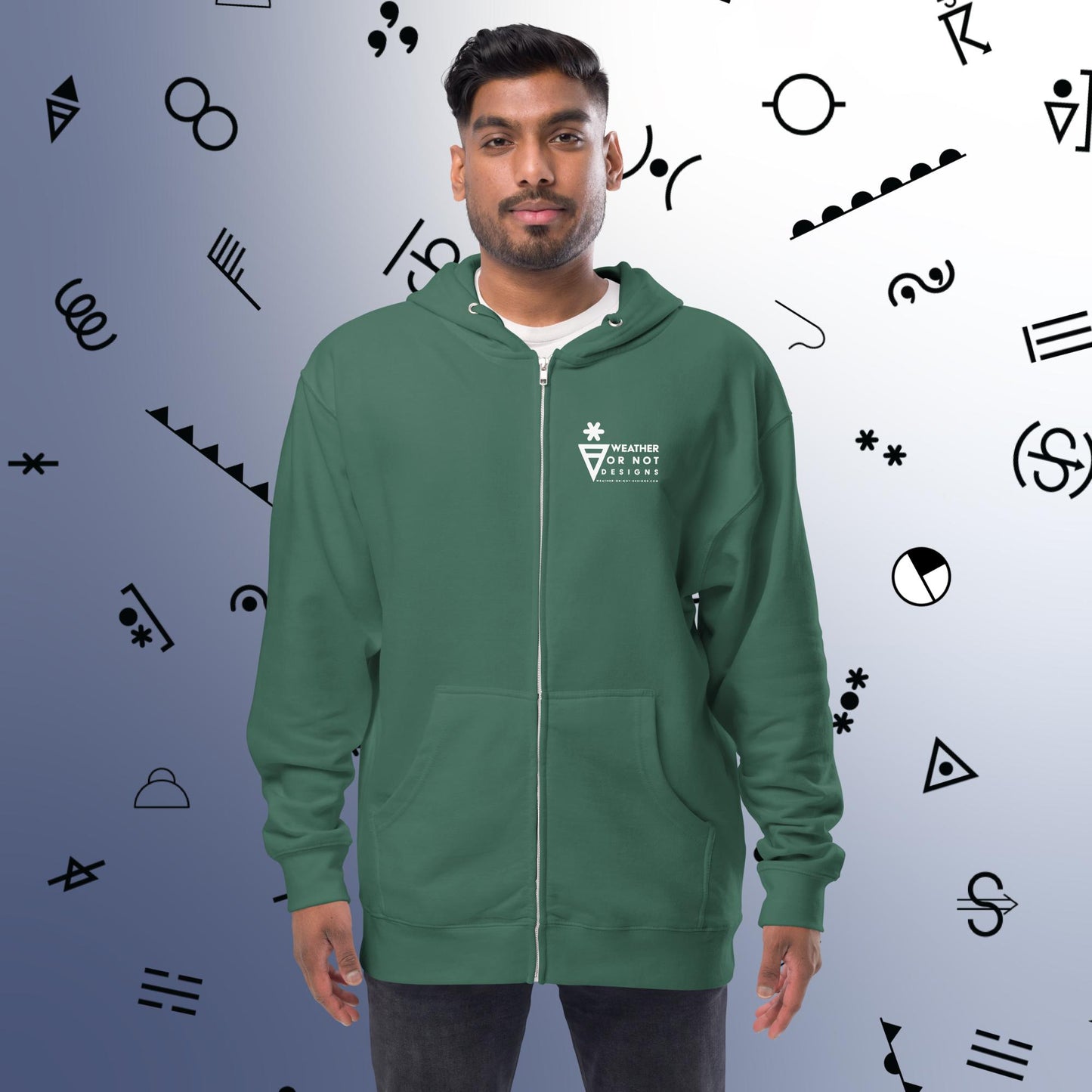 W-O-N-D Fleece Zip Up Hoodie