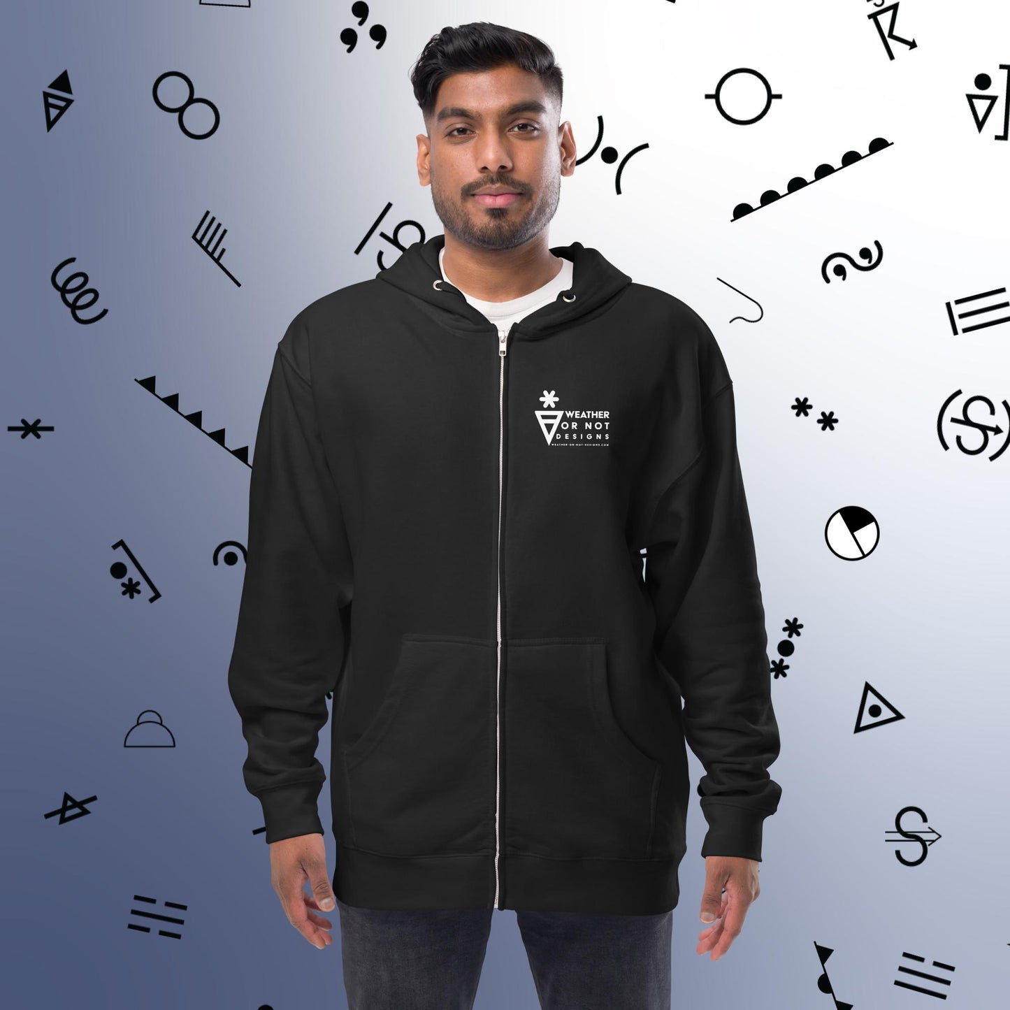 W-O-N-D Fleece Zip Up Hoodie