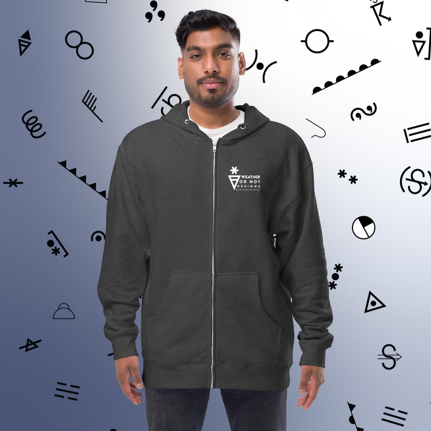 W-O-N-D Fleece Zip Up Hoodie