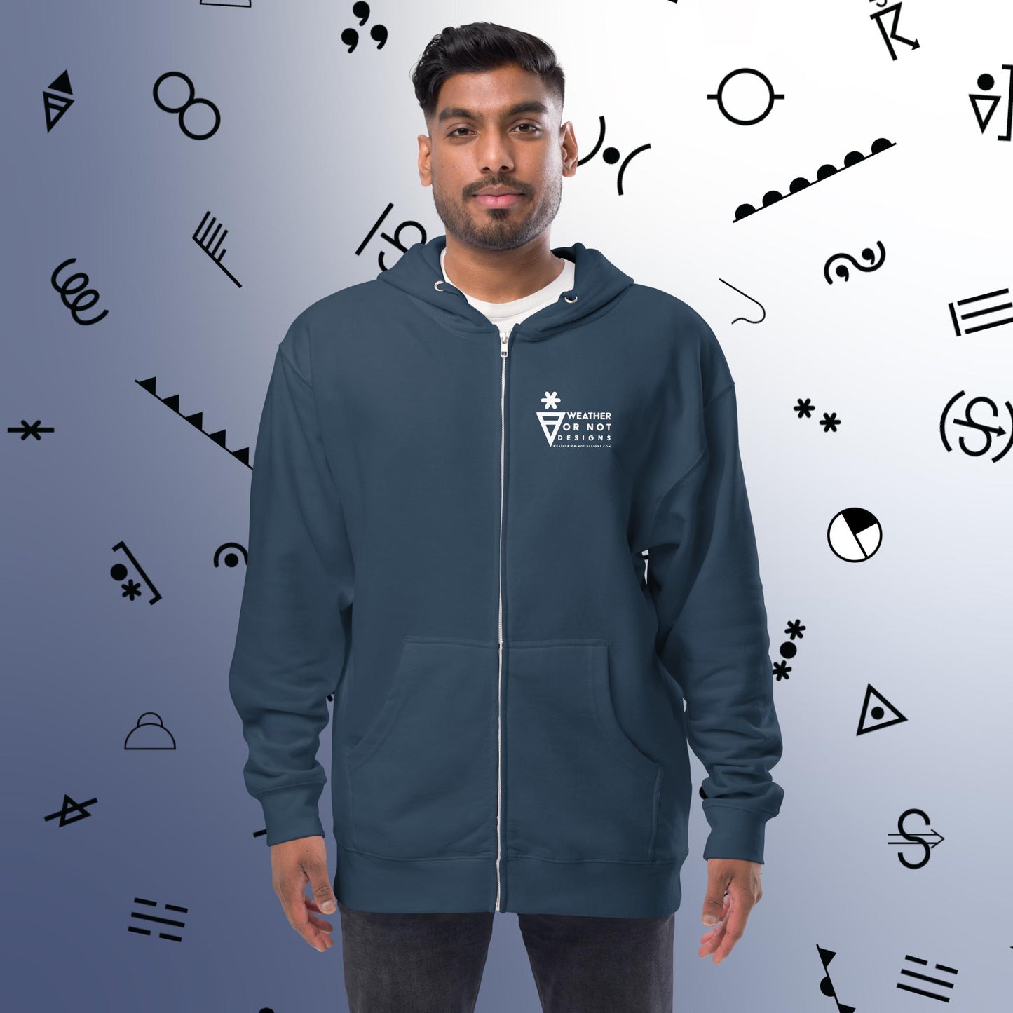 W-O-N-D Fleece Zip Up Hoodie